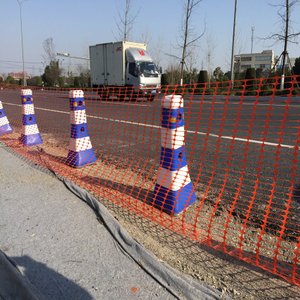 Removable Orange Roadway Safety Fence