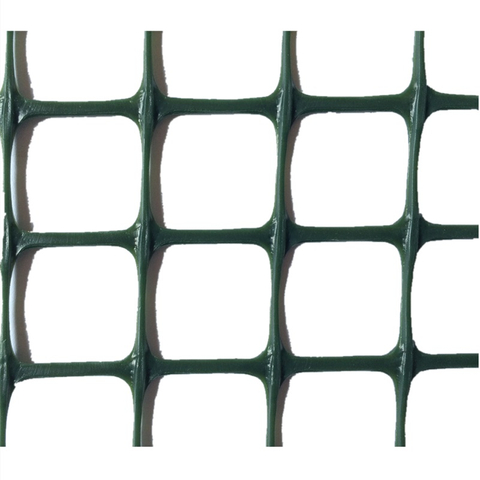 customized rigid weatherproof HDPE green plastic square mesh garden fence